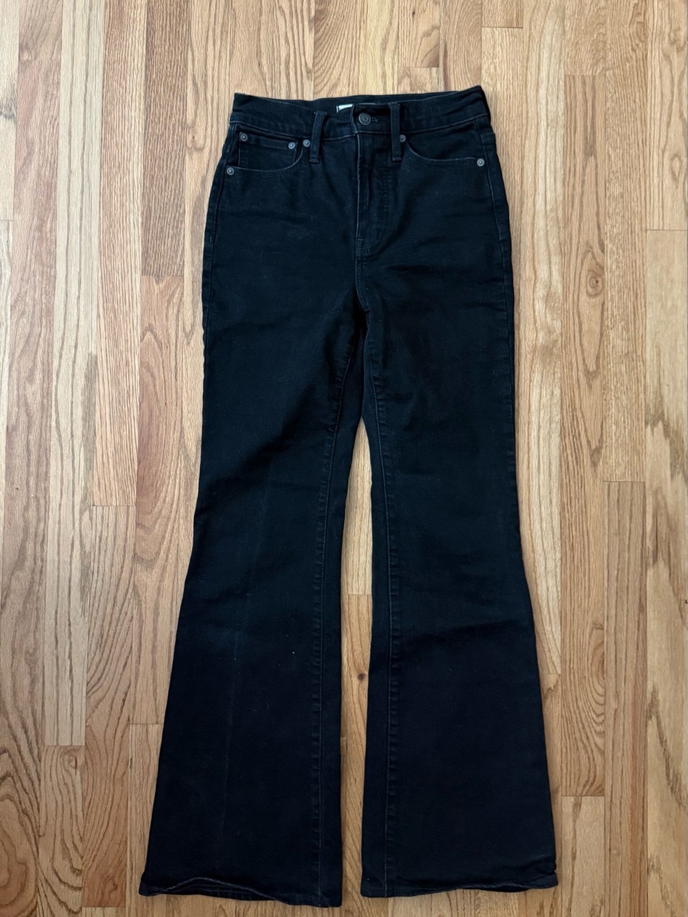 Madewell Black High-Rise Flare Jeans